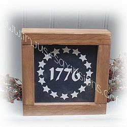Farmhosue Sign 1776 with stars