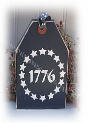 1776 Patriotic Hangtag