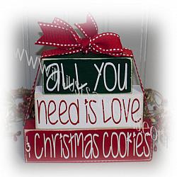 All You Need Is Love & Christmas Cookies Itty Bitty Blocks