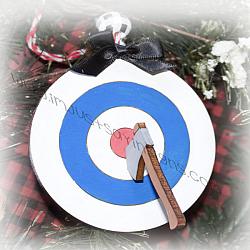 Ax Throwing and Target Christmas Ornament