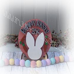 Tiered Tray Bunny Kisses 25 Cents Sign