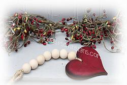 Bead Garland with Heart