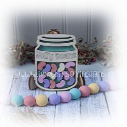 Jelly Beans Jar for Tiered TRay Decor
