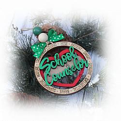 School Counselor Christmas Ornament