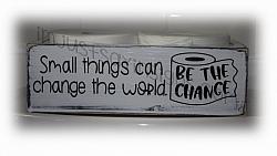 Small Things Can Change The World Bathroom Box
